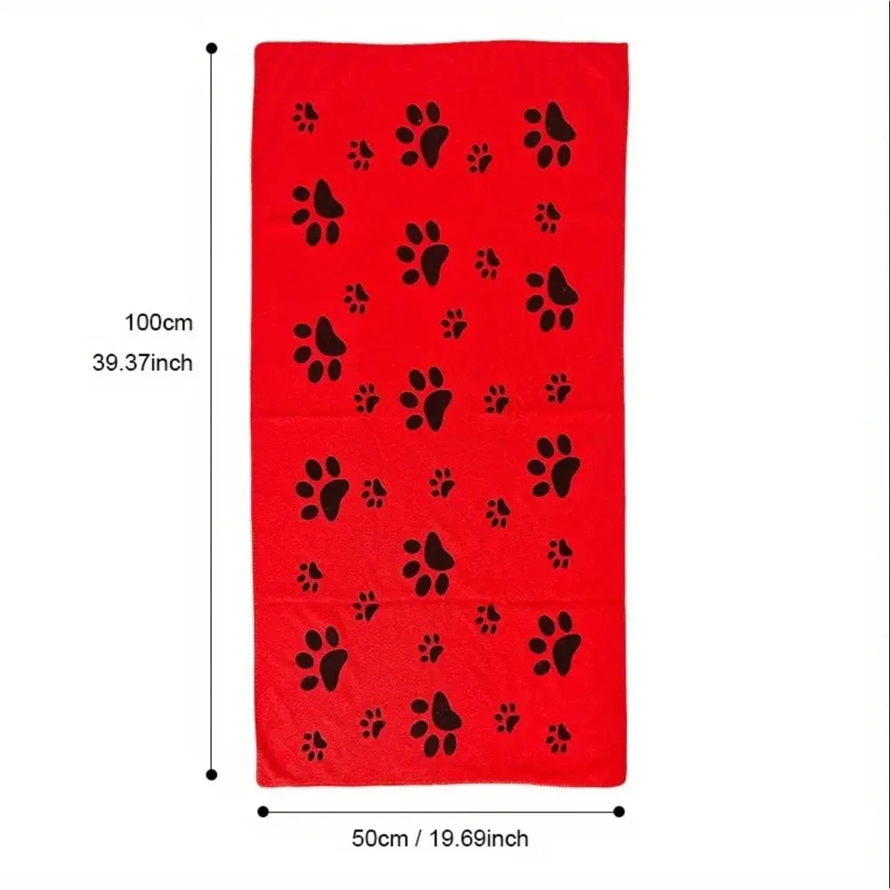 Toallas de microfibra superabsorbentes‎ para mascotas, 50 x 100 cm, paquete de 2